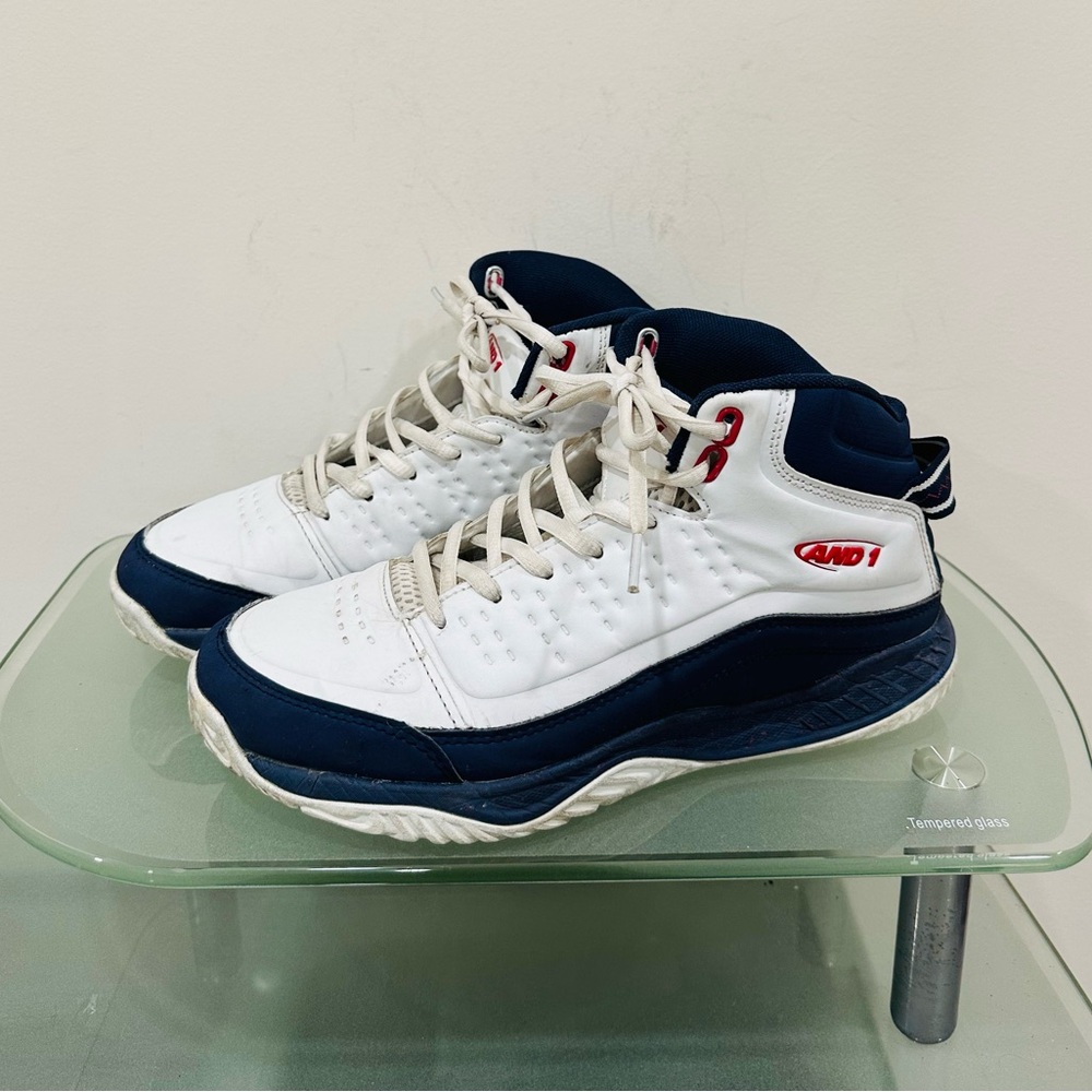 AND1 Pulse 2.0 Basketball  Mens White Sneakers Athletic Shoes AD90080M-WDR  8,5‎